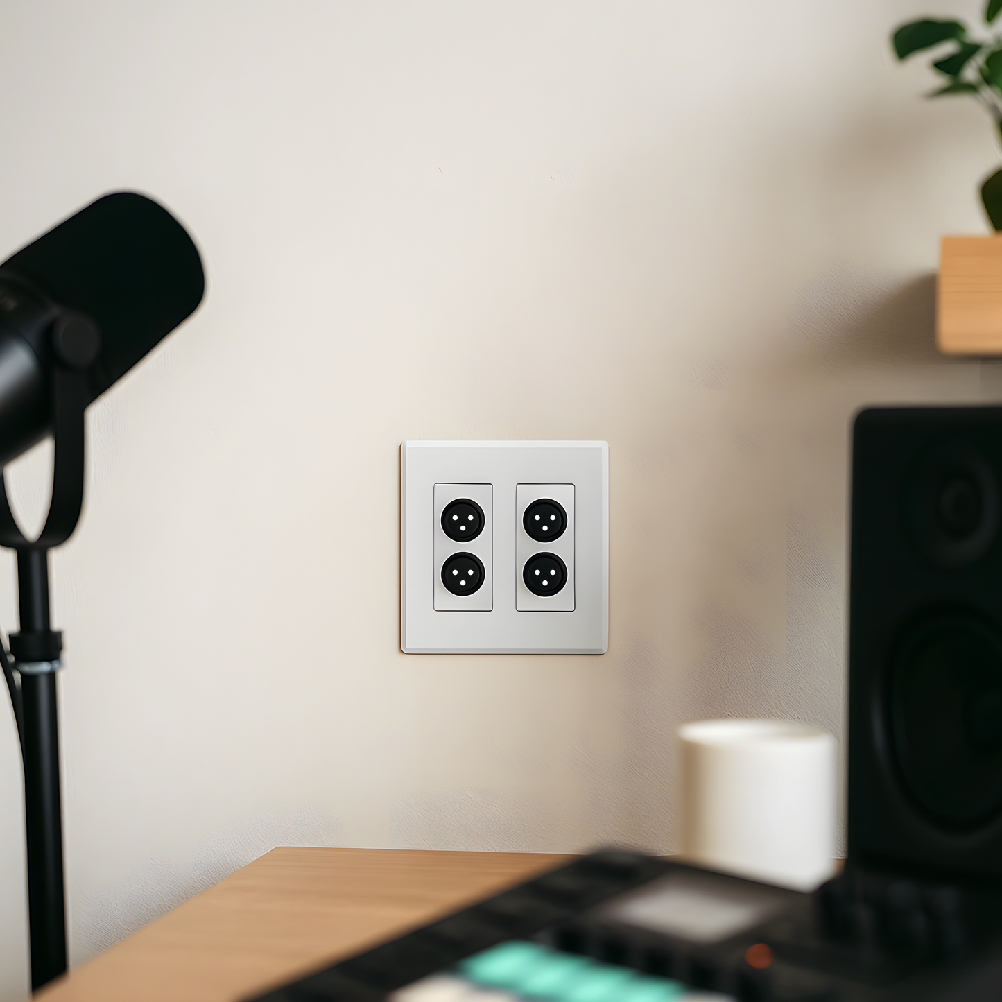 Dante Audio Wall Plate – XLR, Bluetooth, and RCA Analog to Dante