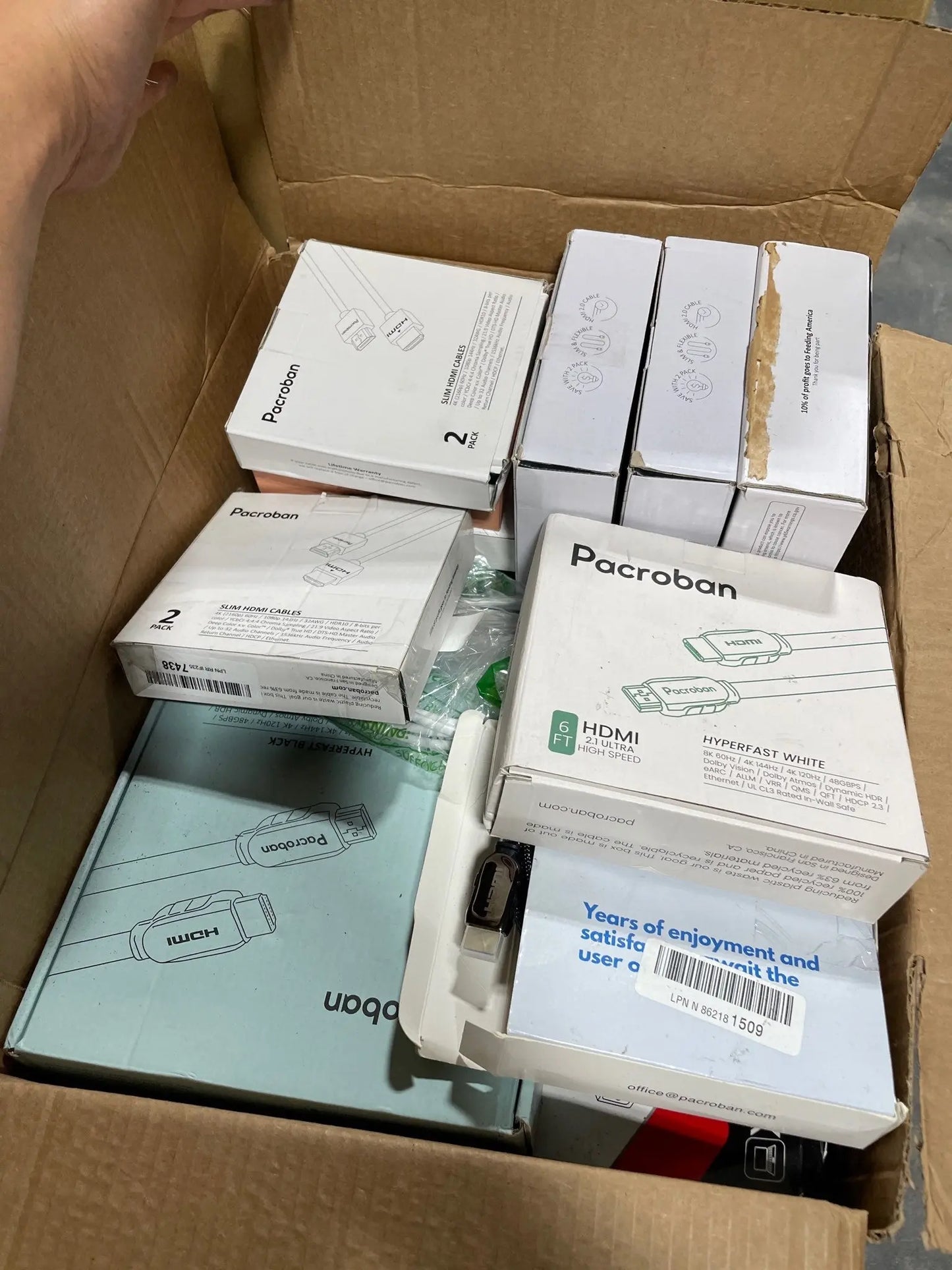 Multiple Assorted Open Box Cables