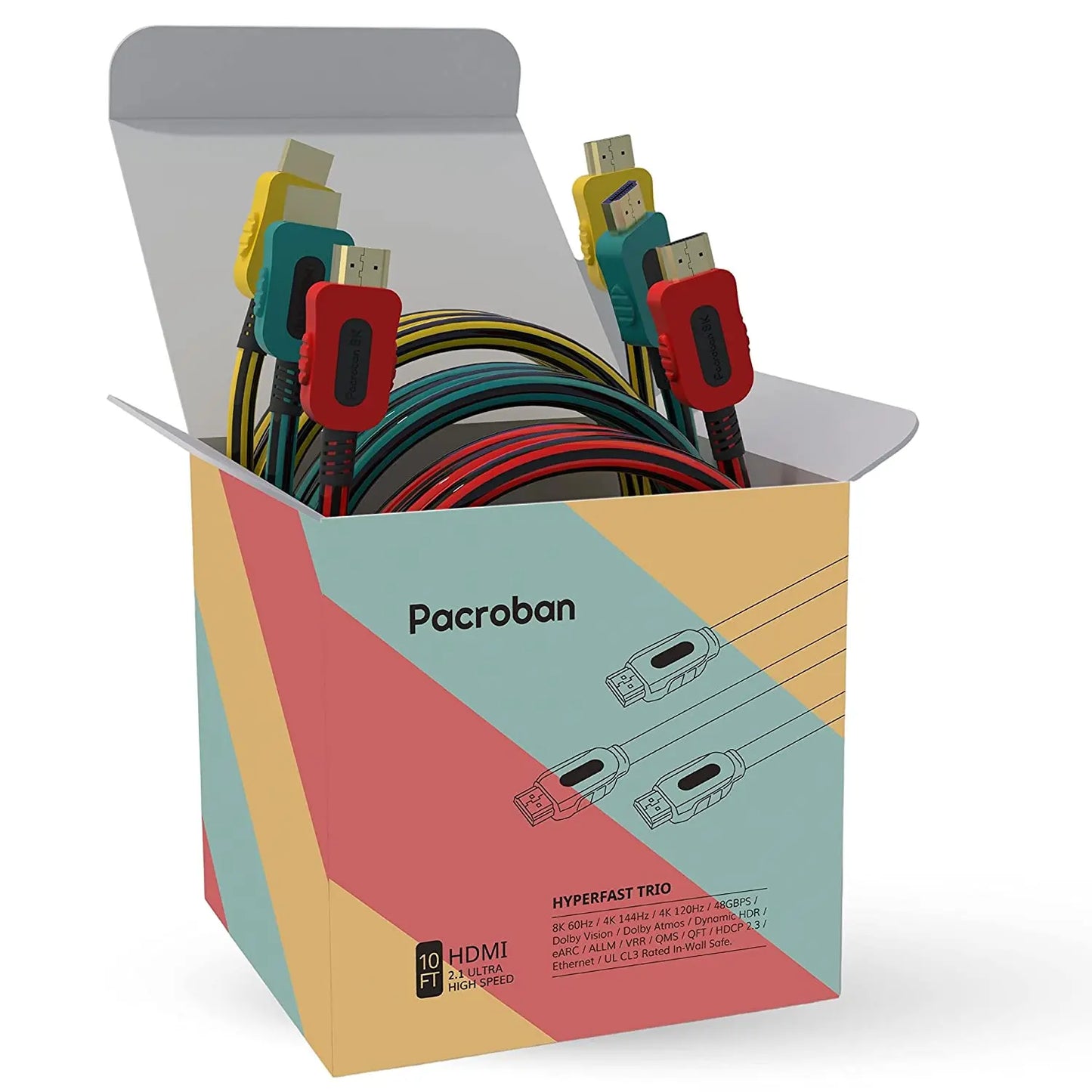 Bulk case of HDMI to HDMI 2.1 Cables - HDMI 2.1 Cable supports 8K 60Hz, 4K 120hz