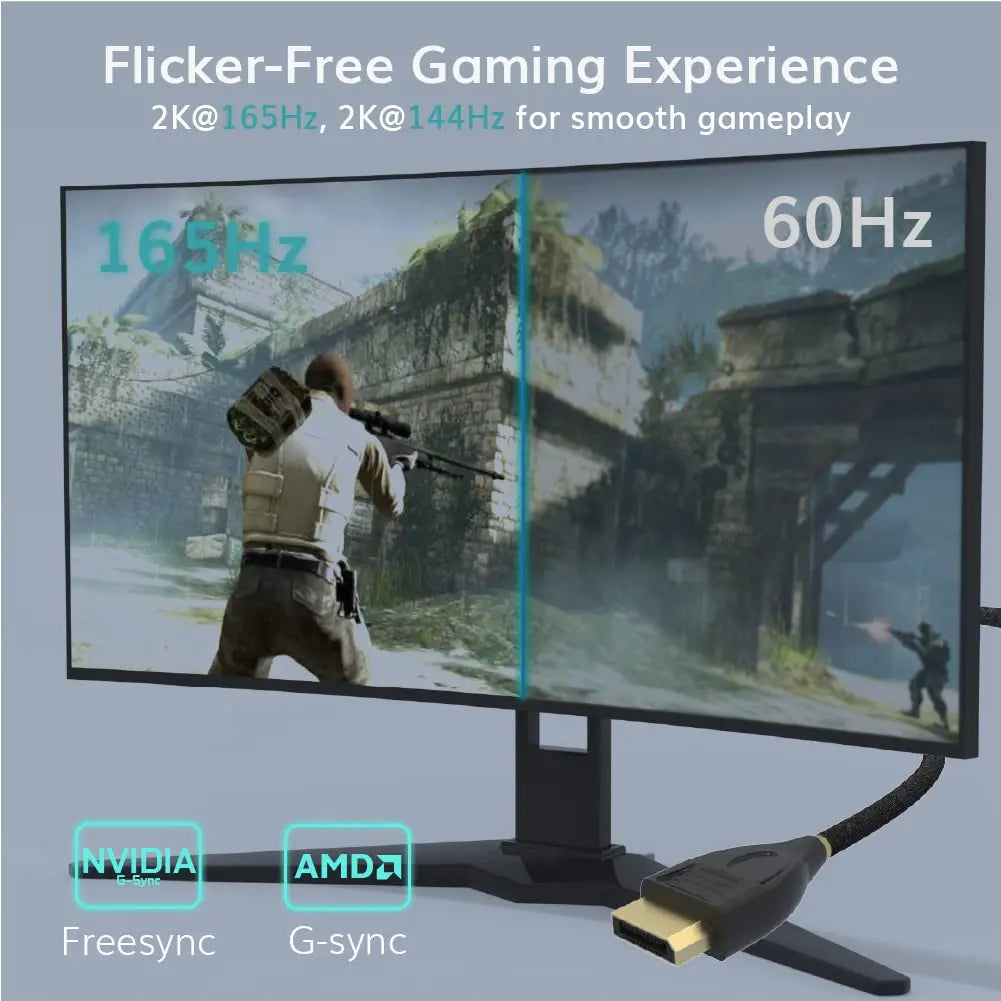 Pacroban 8K DisplayPort to DisplayPort 1.4 Cable