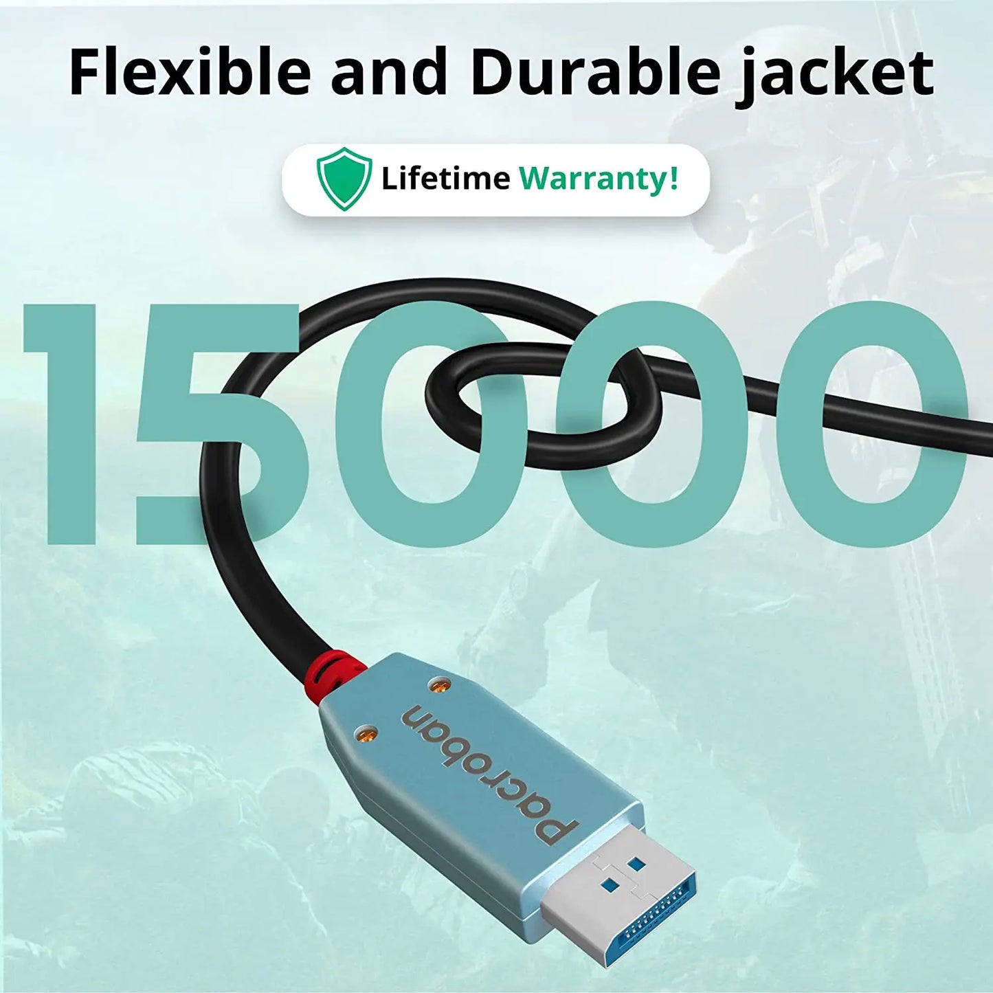 16K DisplayPort to DP Cable 2.0 The Latest Update of DP cable - 80Gbps