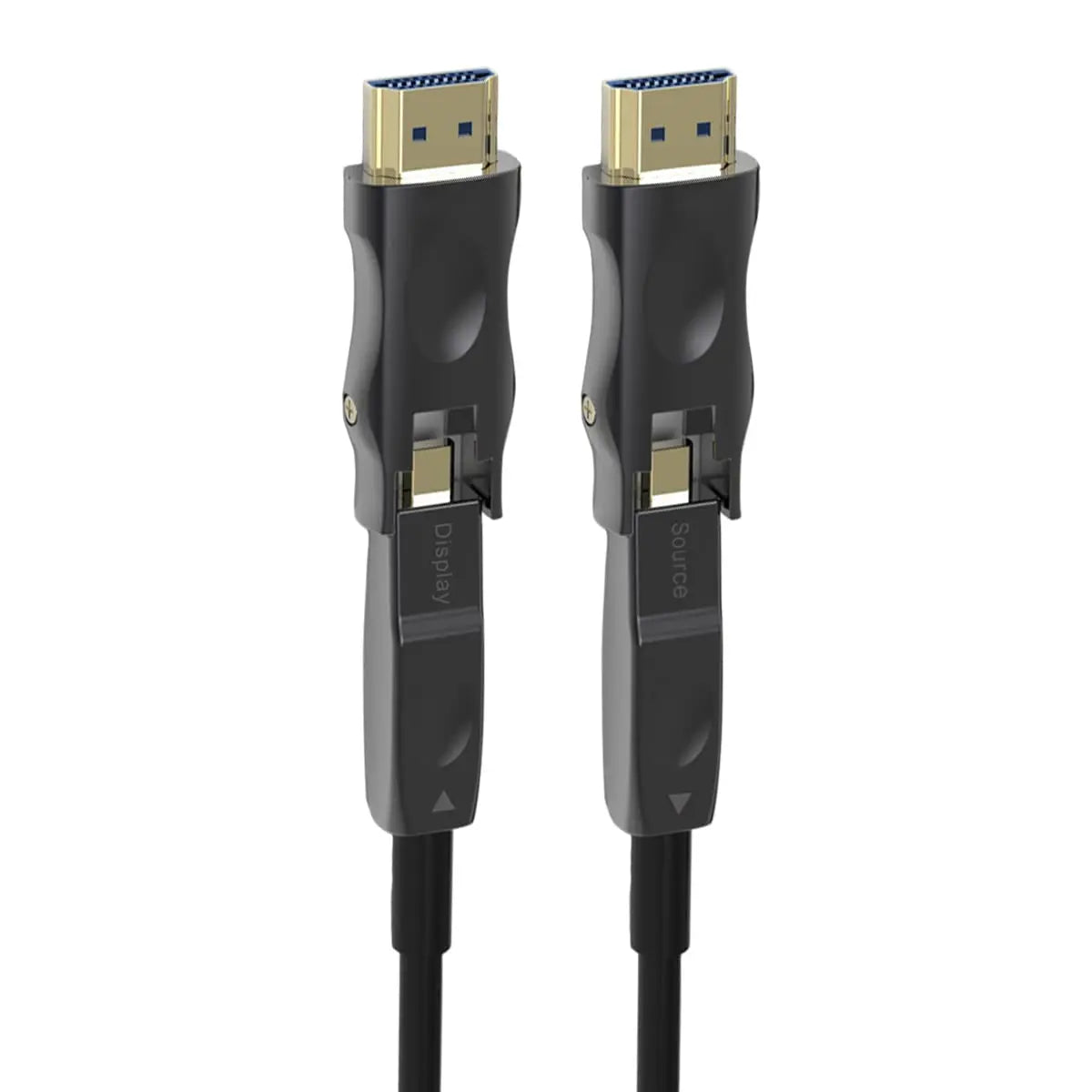 Long 4K Fiber Optic HDMI Cable with Detachable Connectors