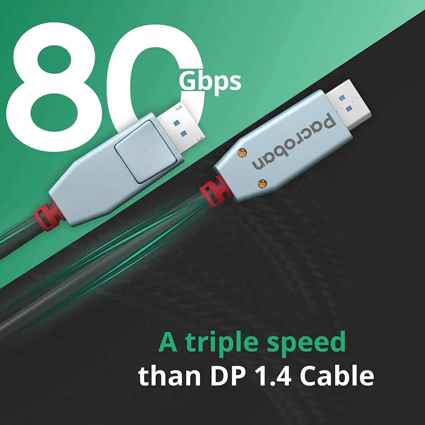 16K DisplayPort to DP Cable 2.0 The Latest Update of DP cable - 80Gbps