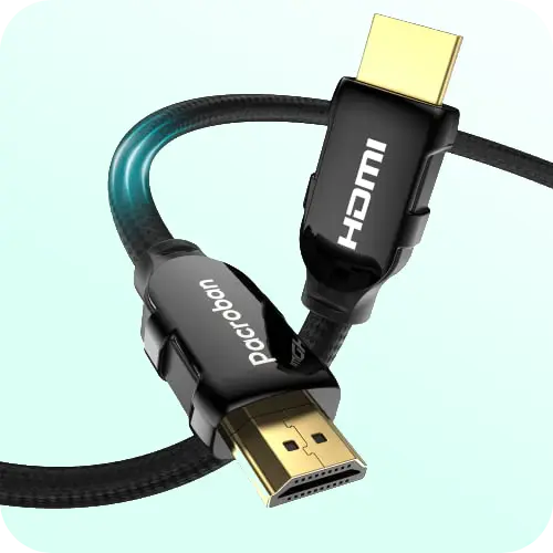 6ft (2m) HDMI 2.1 Cable 8K - Certified Ultra High Speed HDMI Cable 48Gbps -  8K 60Hz/4K 120Hz HDR10+ eARC - Ultra HD 8K HDMI Cable - Monitor/TV/Display