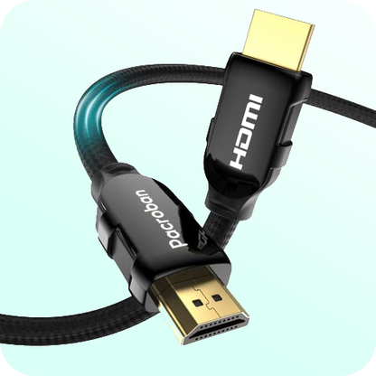 Hyperfast Black HDMI to HDMI 2.1 Cable - 8K 60Hz, 4K 120Hz, 48Gbps, HDDR, Dolby Atmos