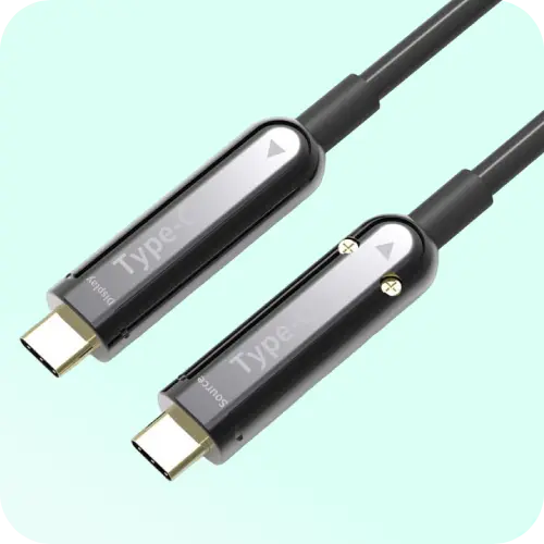 Pacroban 8k Cable 2.1 USB C Cable Fiber Optic