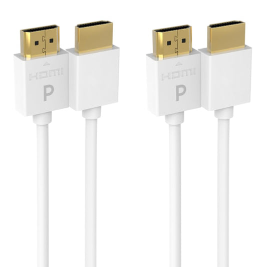 Pacroban 4K HDMI Cable White | 2 Pack Bulk Cartons (6ft, 10ft, 15ft, 20ft, 30ft) | 18Gbps, 4K 60Hz, HDR, ARC | Wholesale & Bulk Orders