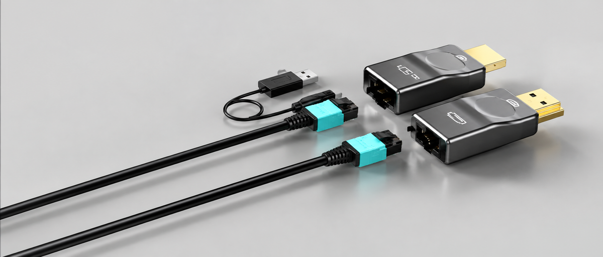 Long HDMI Fiber Optic Cable up to 1000ft – 8K 60Hz, 48Gbps, eARC, Detachable HDMI over MPO System