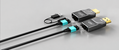 Long HDMI Fiber Optic Cable up to 1000ft – 8K 60Hz, 48Gbps, eARC, Detachable HDMI over MPO System