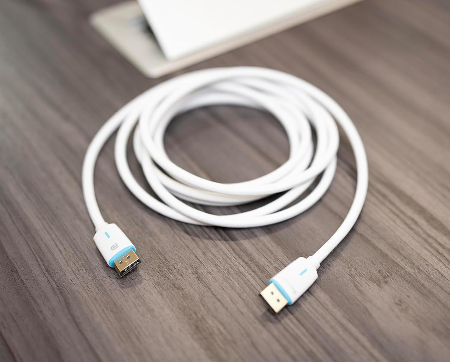 Pacroban DisplayPort 1.4 Cable White | DP to DP Bulk Pack (6ft, 10ft) | 8K@60Hz, 4K@120Hz, HDR, Braided Cable | Wholesale & Bulk Orders