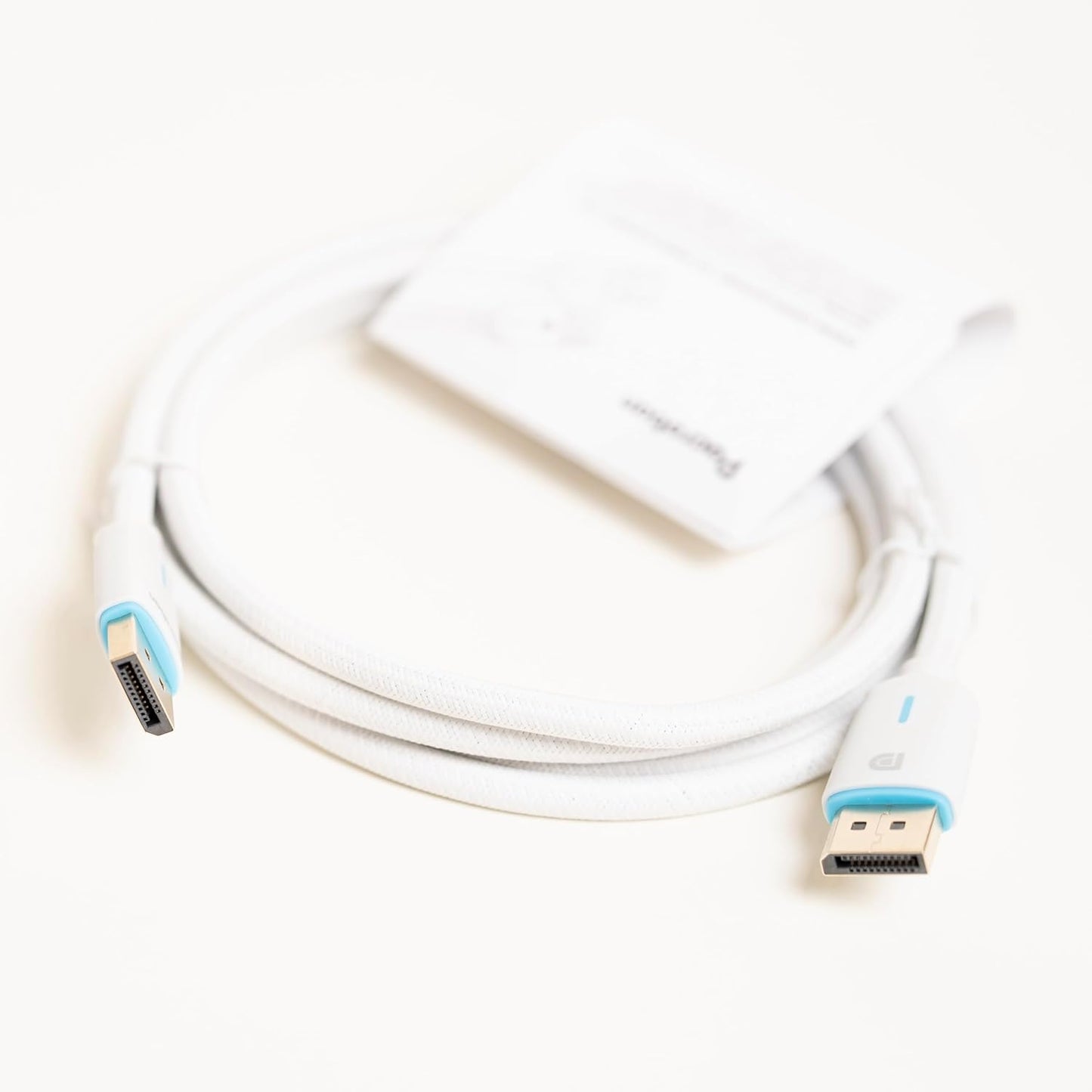 Pacroban DisplayPort 1.4 Cable White | DP to DP Bulk Pack (6ft, 10ft) | 8K@60Hz, 4K@120Hz, HDR, Braided Cable | Wholesale & Bulk Orders