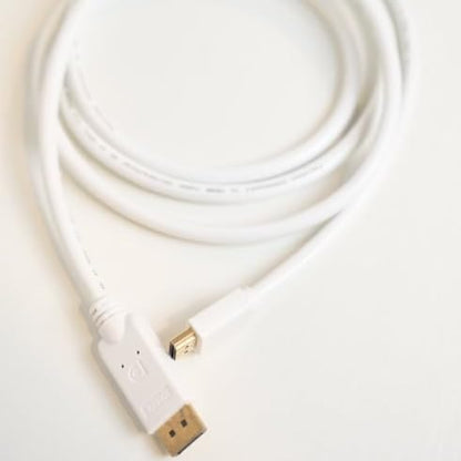 Pacroban DisplayPort to HDMI Cable White – Bulk Pack (6ft, 10ft) | 4K 60Hz, CL3 In-Wall Rated | DP (Source) to HDMI (Display) Wholesale