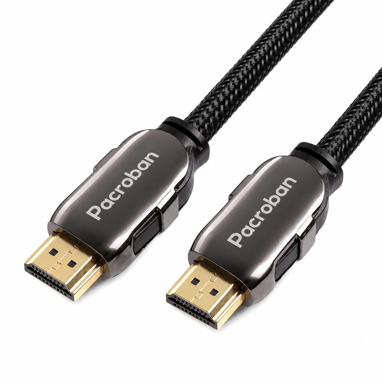 Hyperfast Black HDMI to HDMI 2.1 Cable - 8K 60Hz, 4K 120Hz, 48Gbps, HDDR, Dolby Atmos, HDR, VRR, CL3 In-Wall Rated