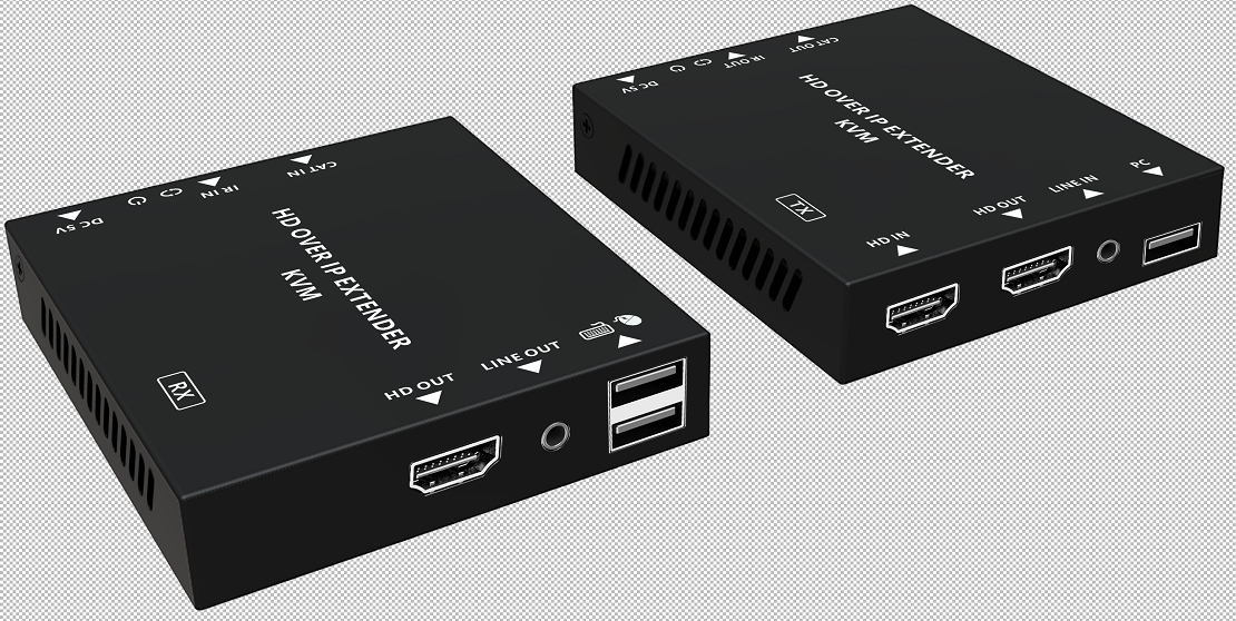 Ultra-Low Latency HDMI Over IP KVM Extender | 500 feet