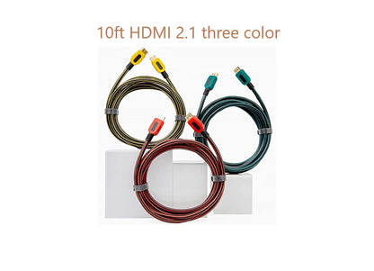 Multiple Open Box (Female to Male, 2.1 HDMI, Slim HDMI.Fiber optic, & DisplayPort) Cables Box