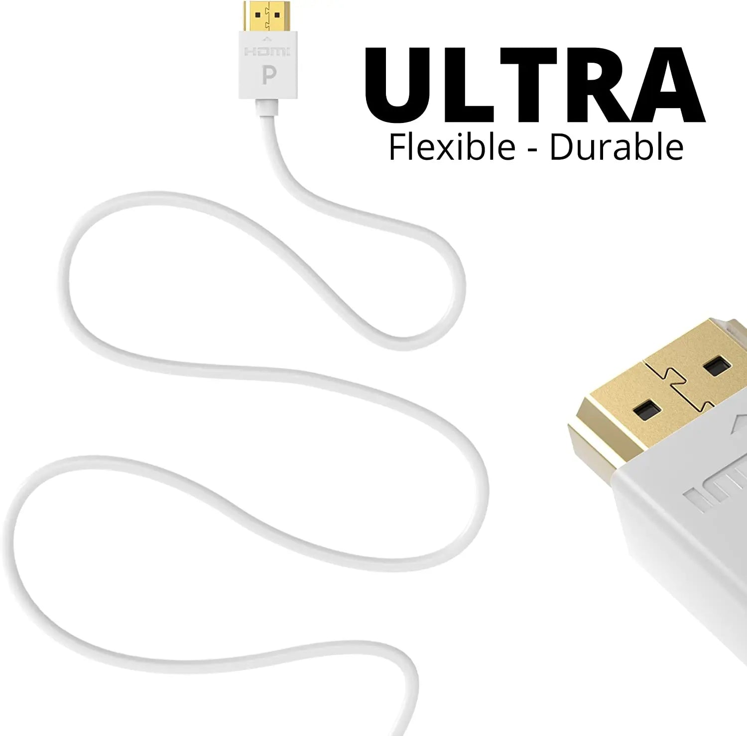 Ultra Slim & Flexible HDMI Cables 2pack