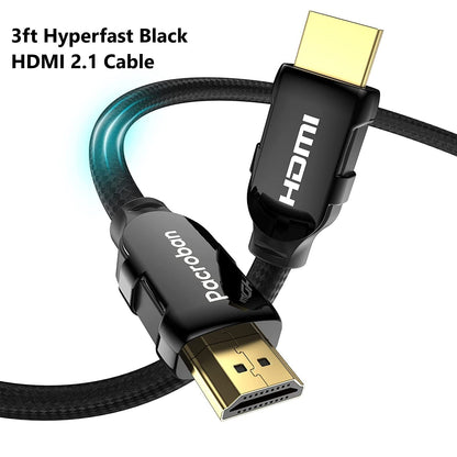 Multiple (Slim HDMI, HDMI 2.1 Cable, USB C to USB, Fiber optic) Cables Box